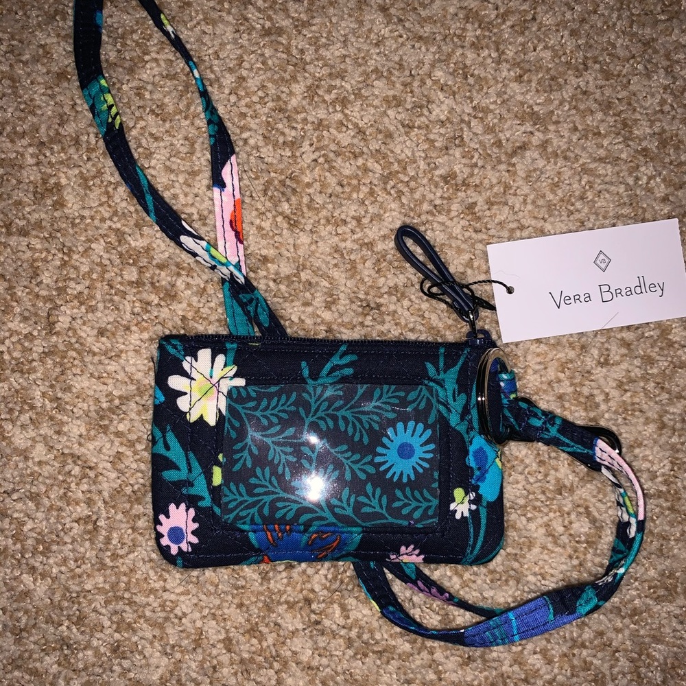 Vera Bradley iconic zip ID lanyard
